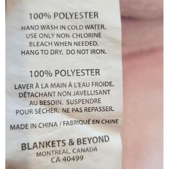 Blankets & Beyond Pink Baby Super Soft Swaddle Bag Plush Infant Cozy Rose - Picture 5 of 5